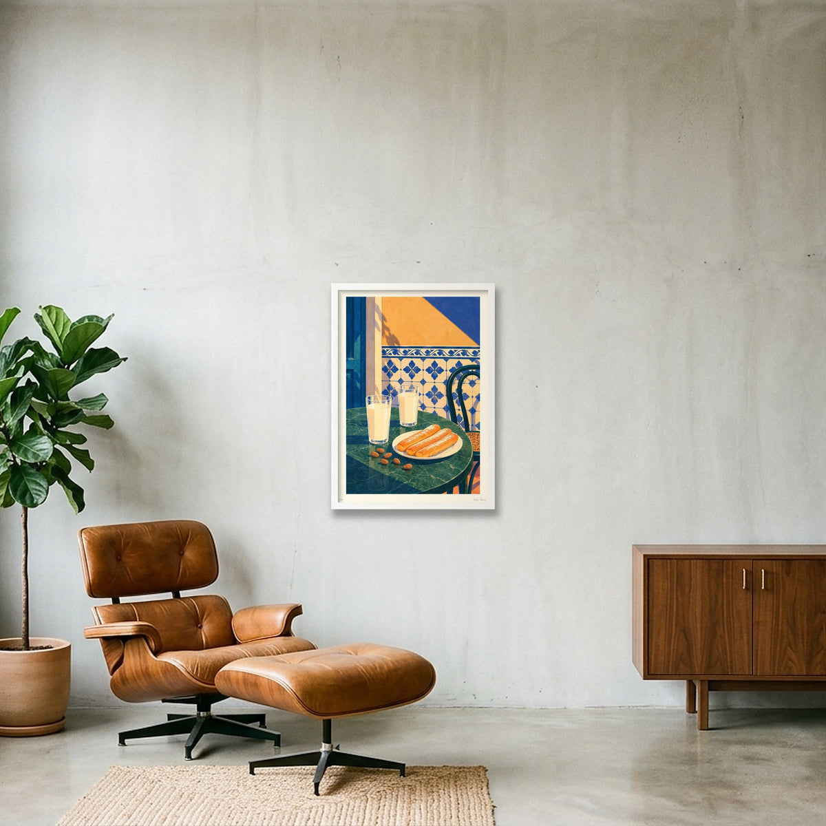 Orxata i fartons · A2 · White frame