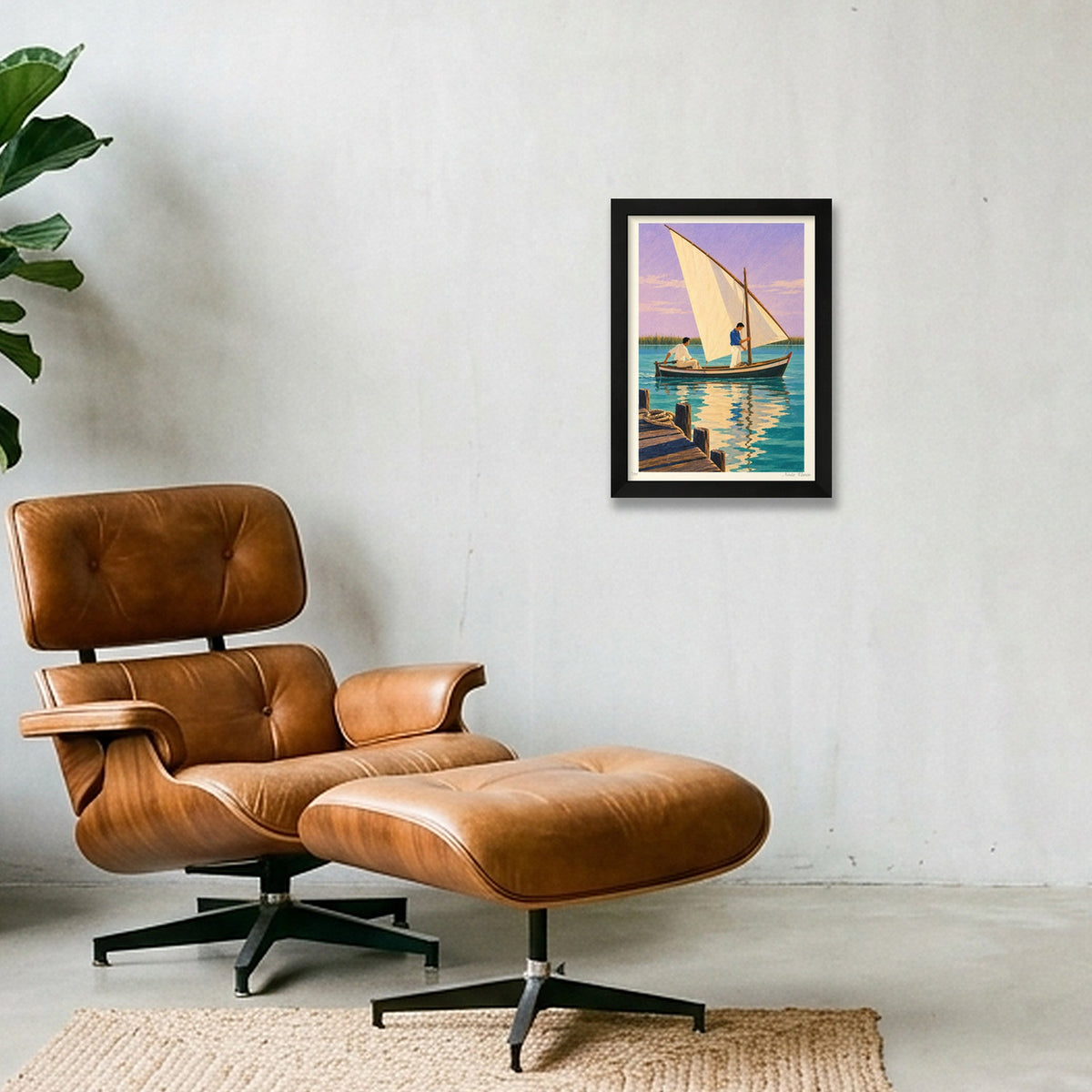Vela llatina · A4 · Black frame