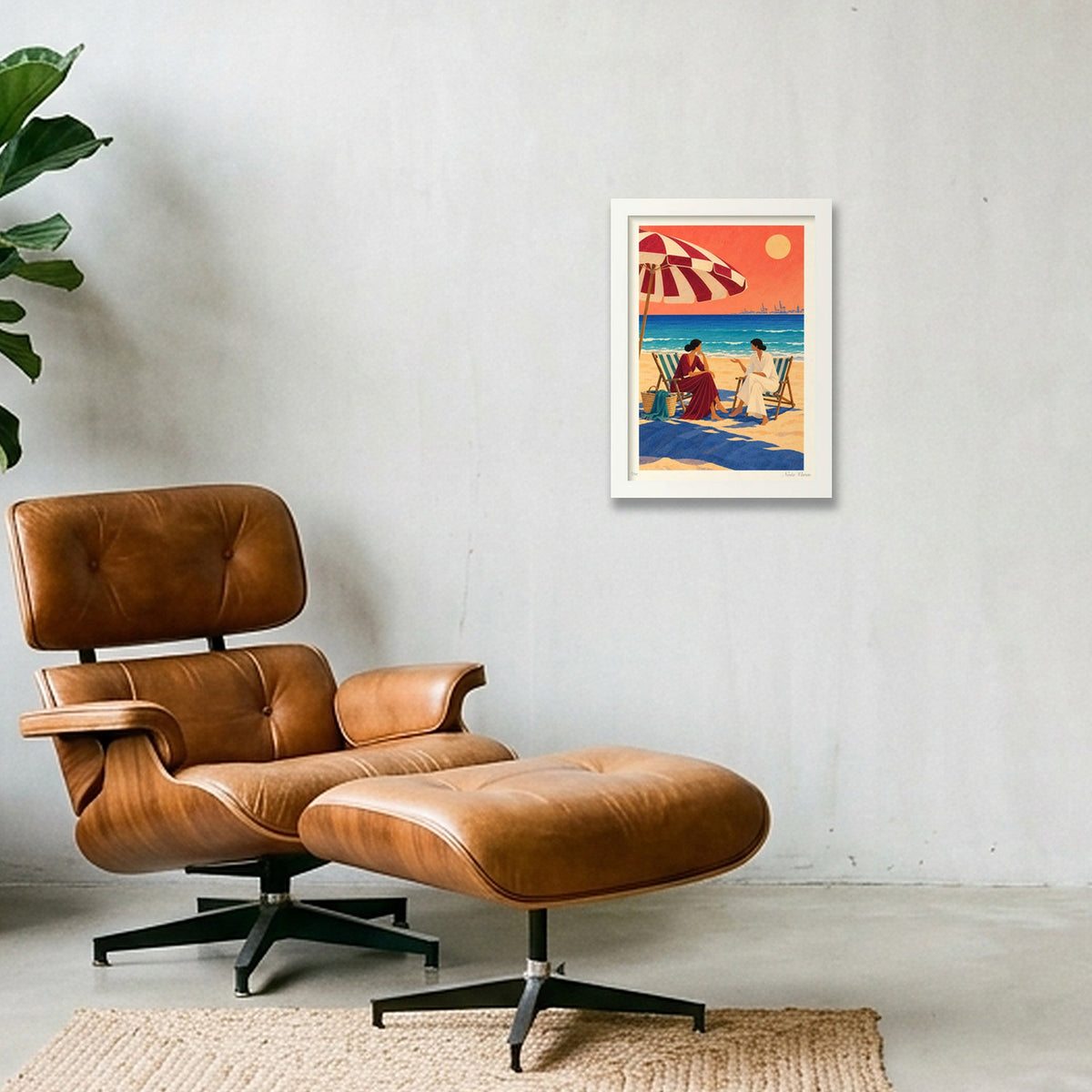 Malvarrosa, sense pressa · A4 · White frame
