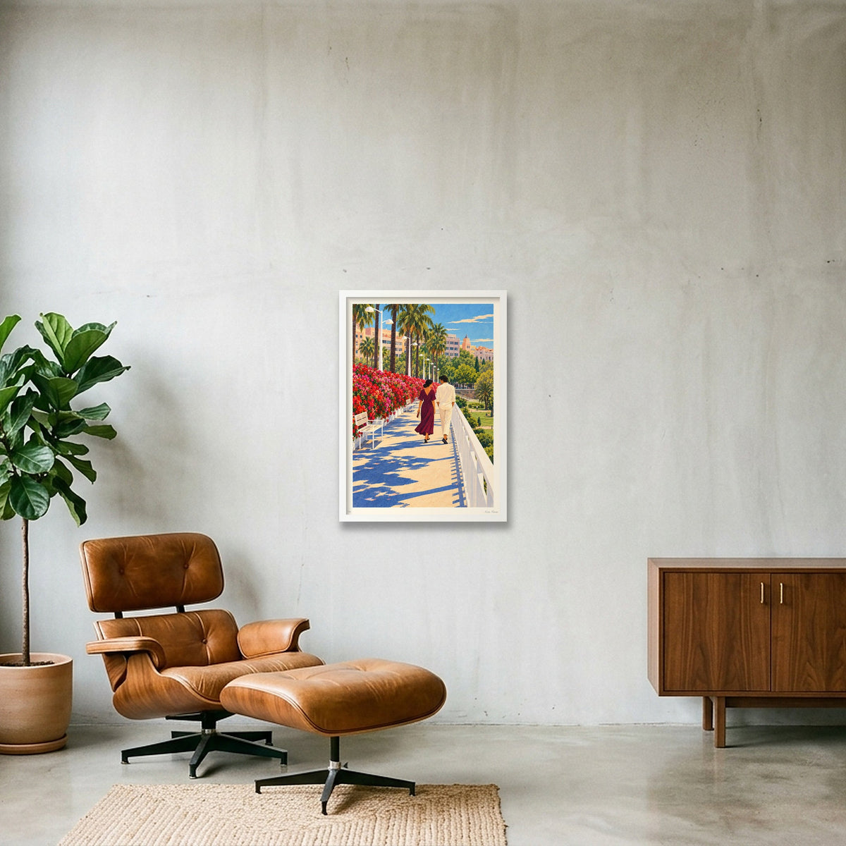 El passeig de les flors · A2 · White frame