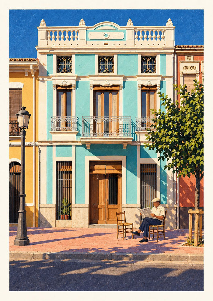 La cadira a la porta