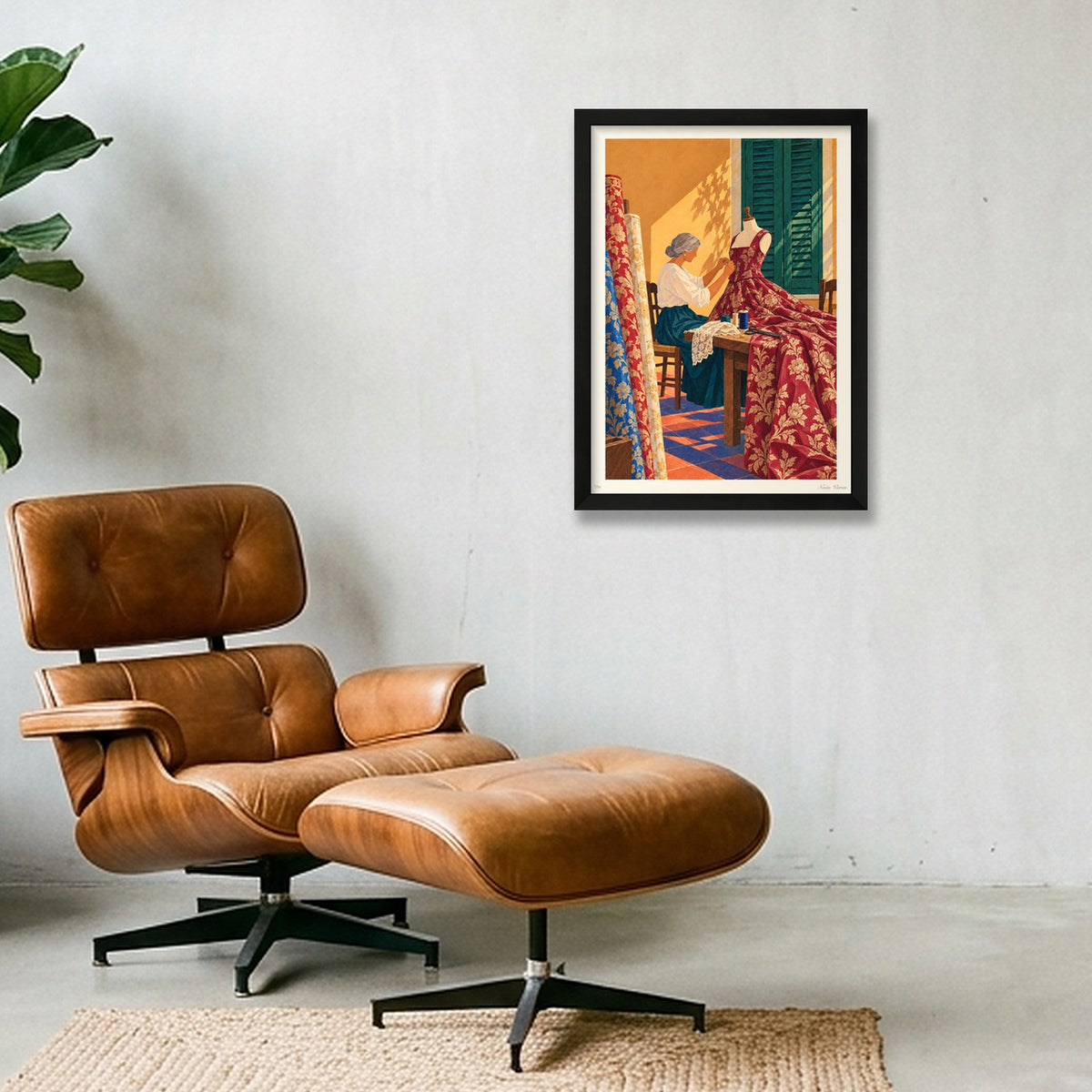 Fil de seda · A3 · Black frame