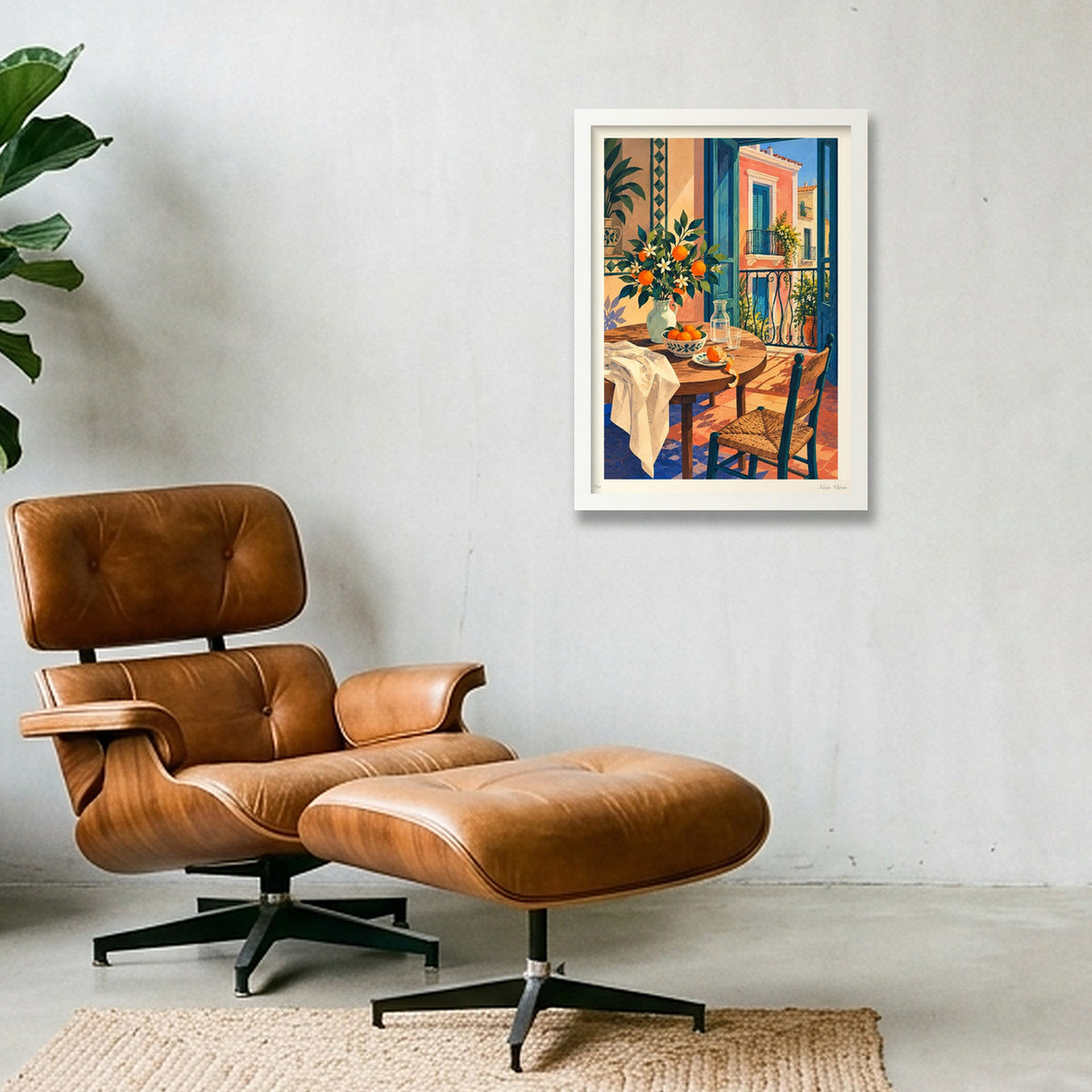 Les taronges de casa · A3 · White frame