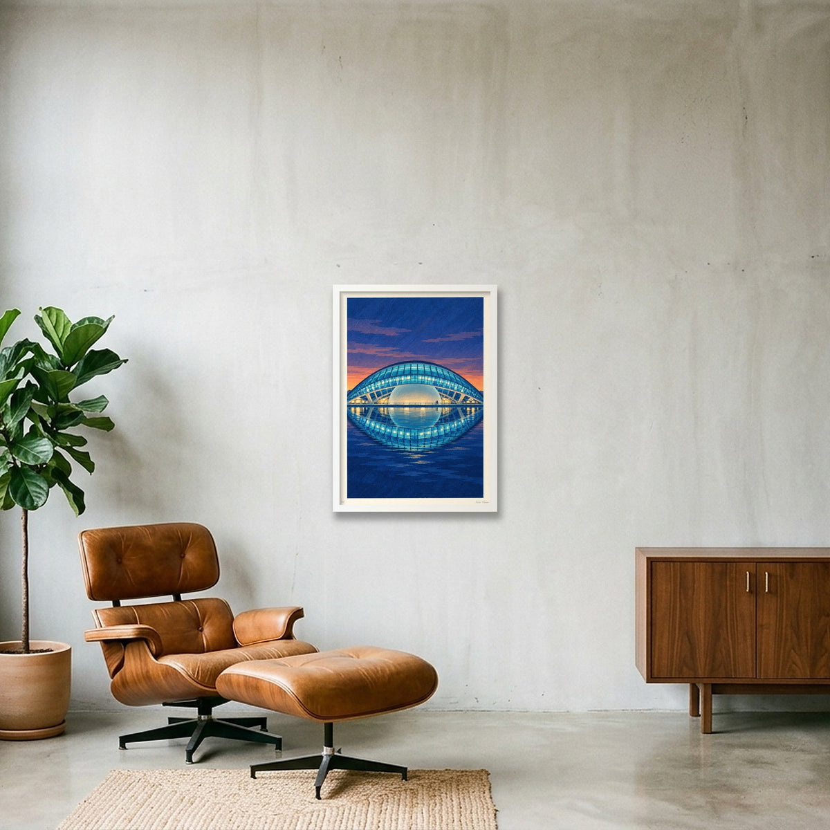 L’ull de la nit · A2 · White frame