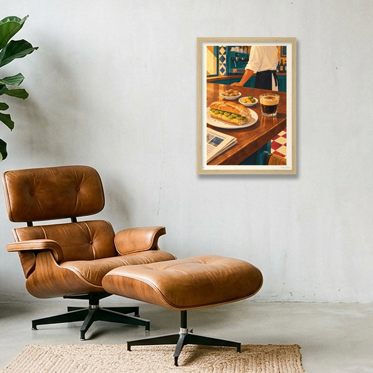 L’hora de l’esmorzar · A3 · Oak frame