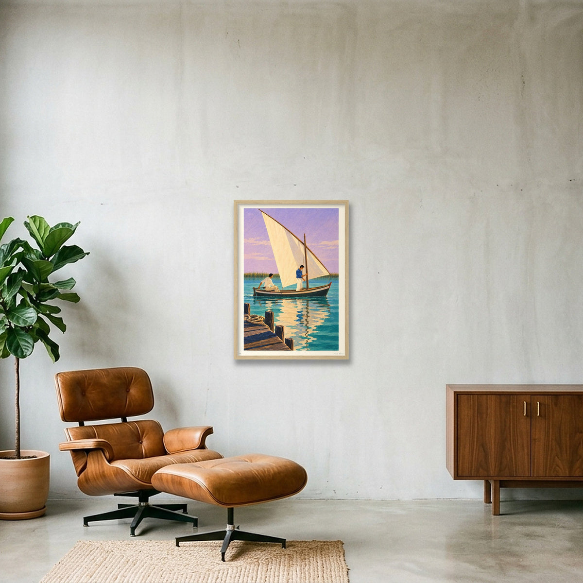 Vela llatina · A2 · Oak frame