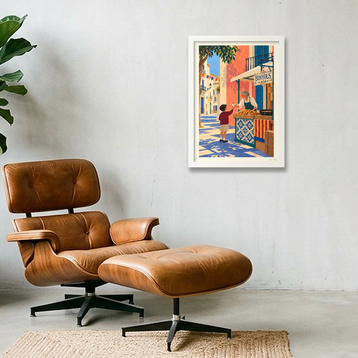 Bunyols de març · A3 · White frame