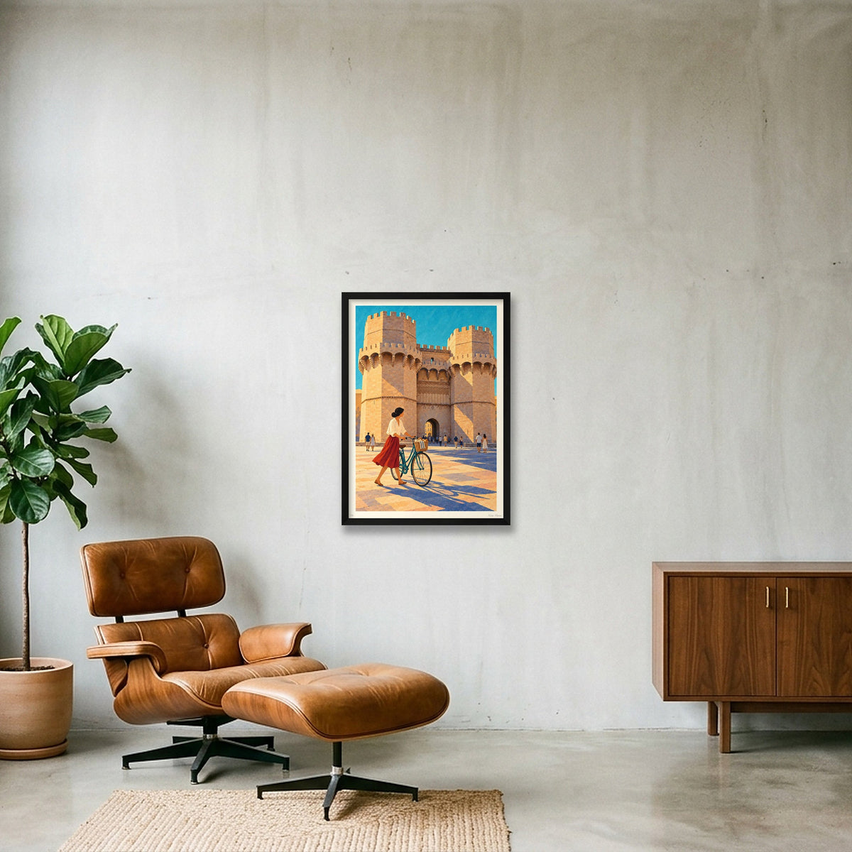 Tornar per Serrans · A2 · Black frame