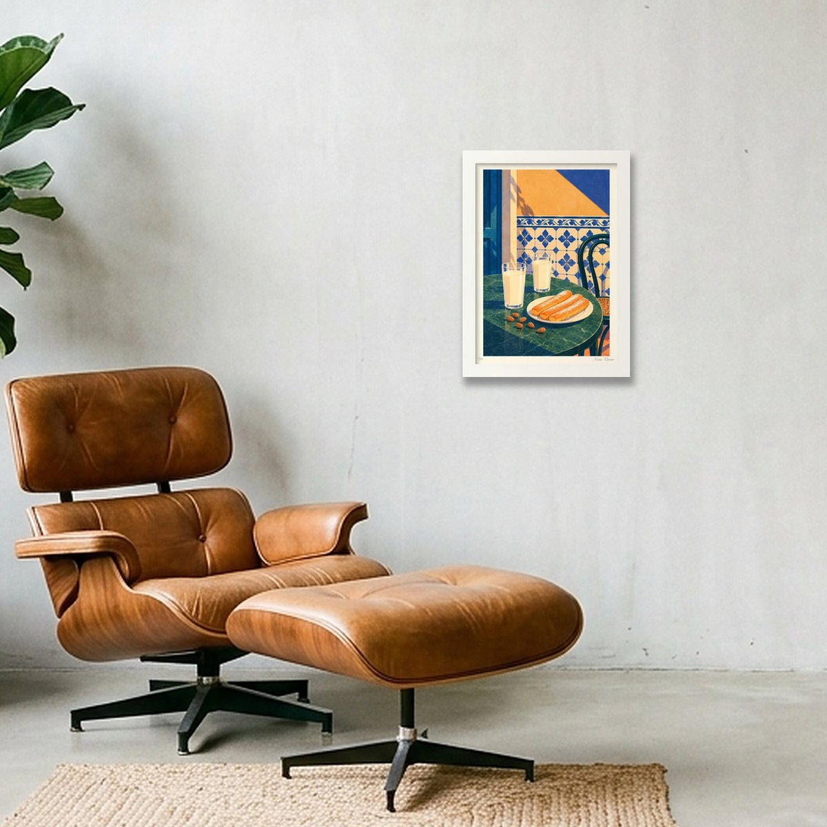Orxata i fartons · A4 · White frame