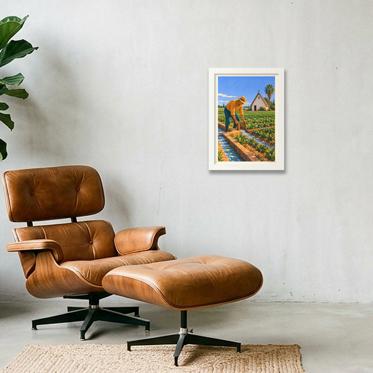 L’aigua de l’Horta · A4 · White frame