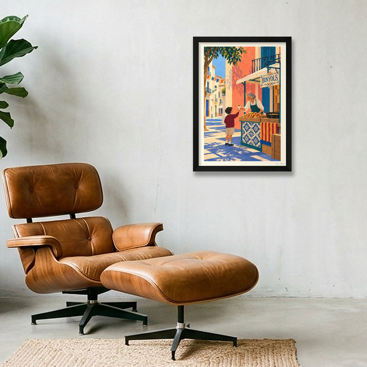 Bunyols de març · A3 · Black frame