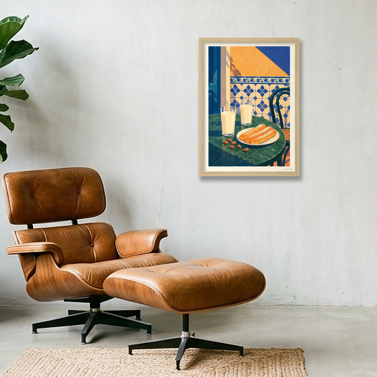 Orxata i fartons · A3 · Oak frame