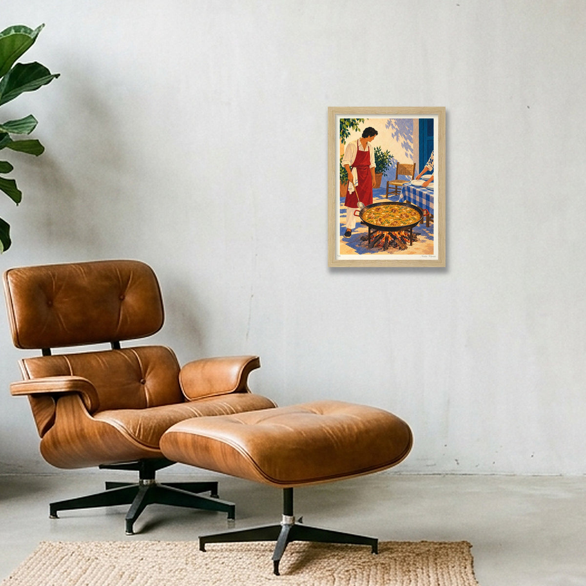 El diumenge · A4 · Oak frame