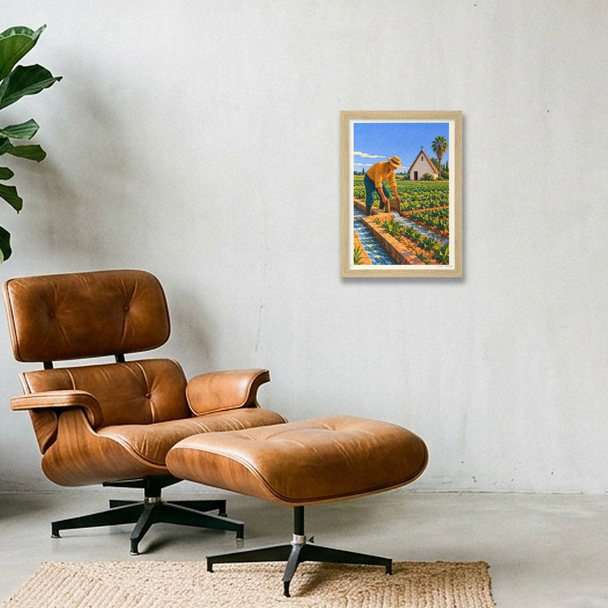 L’aigua de l’Horta · A4 · Oak frame