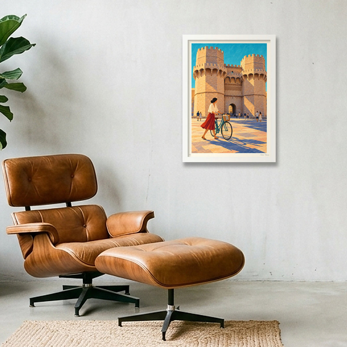 Tornar per Serrans · A3 · White frame