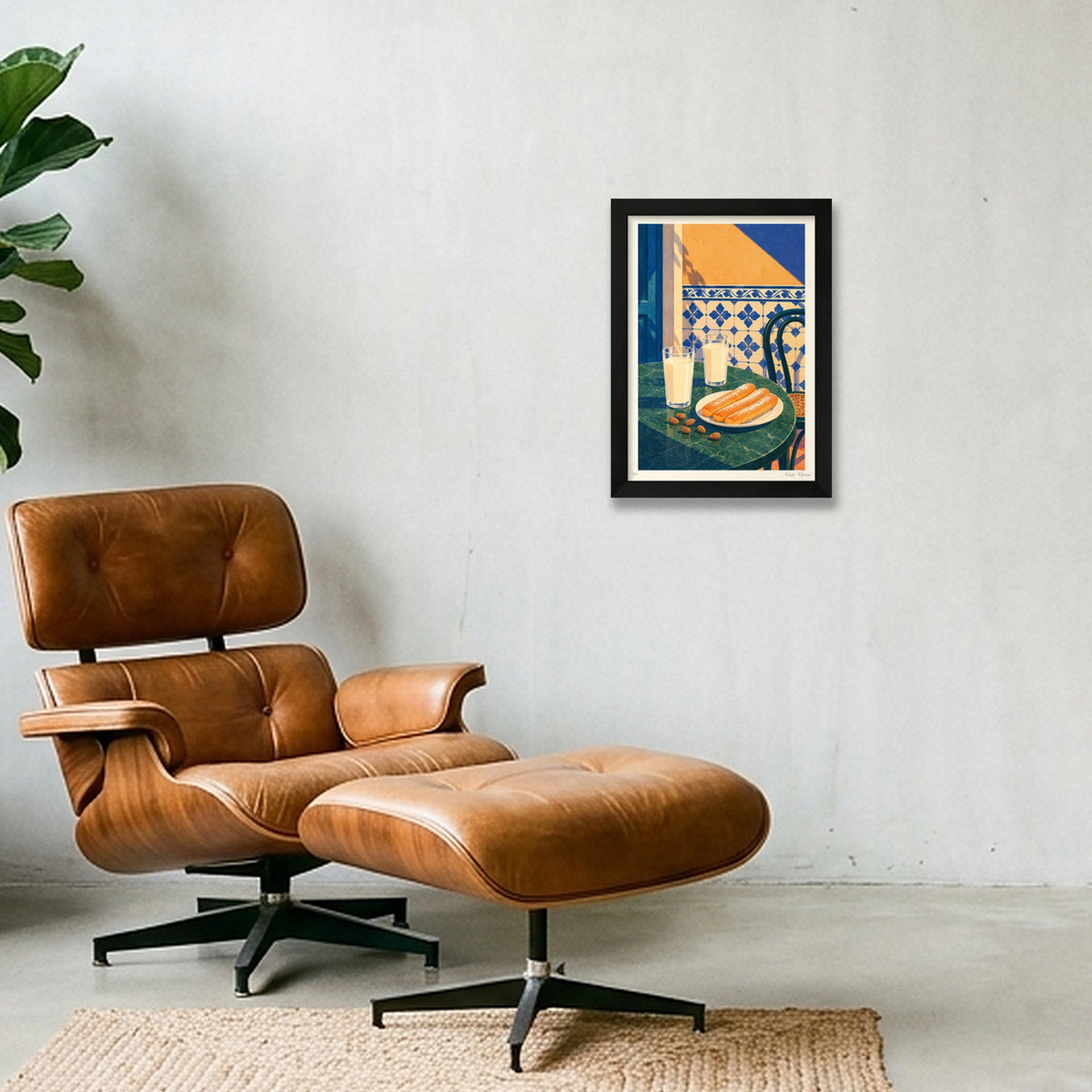 Orxata i fartons · A4 · Black frame