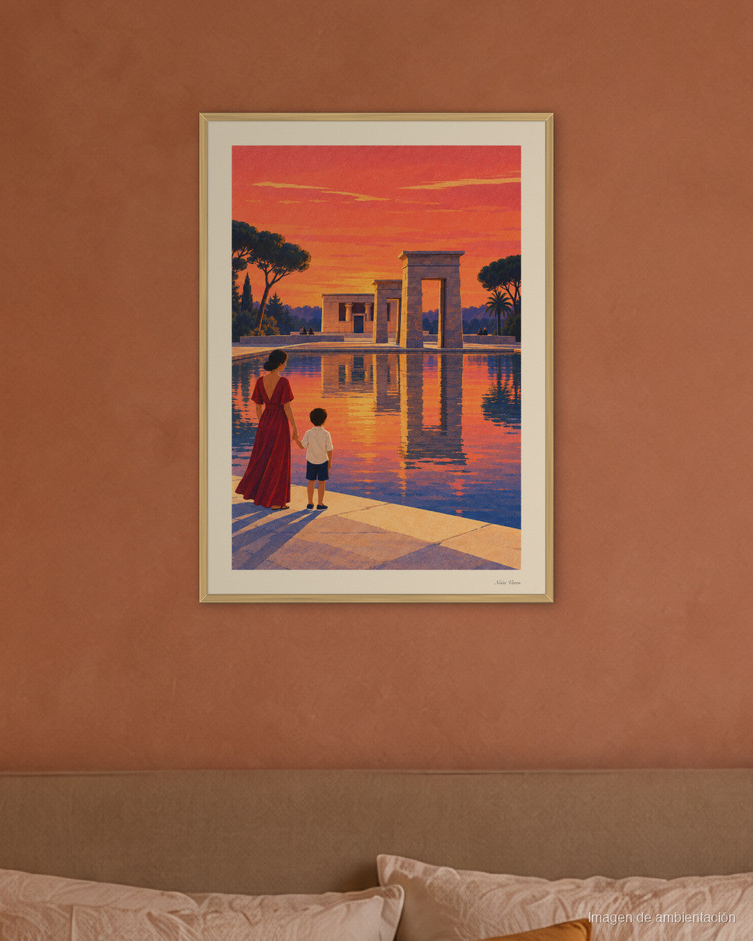 Image d’ambiance · Coucher de soleil à Debod