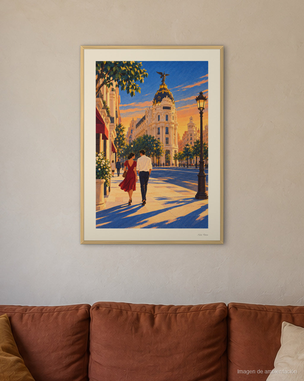 Image d’ambiance · Gran Vía, l’heure dorée