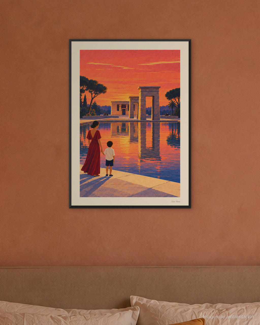 Image d’ambiance · Coucher de soleil à Debod