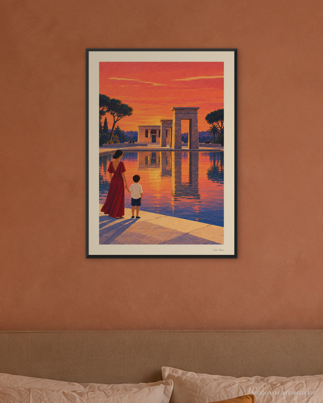 Image d’ambiance · Coucher de soleil à Debod