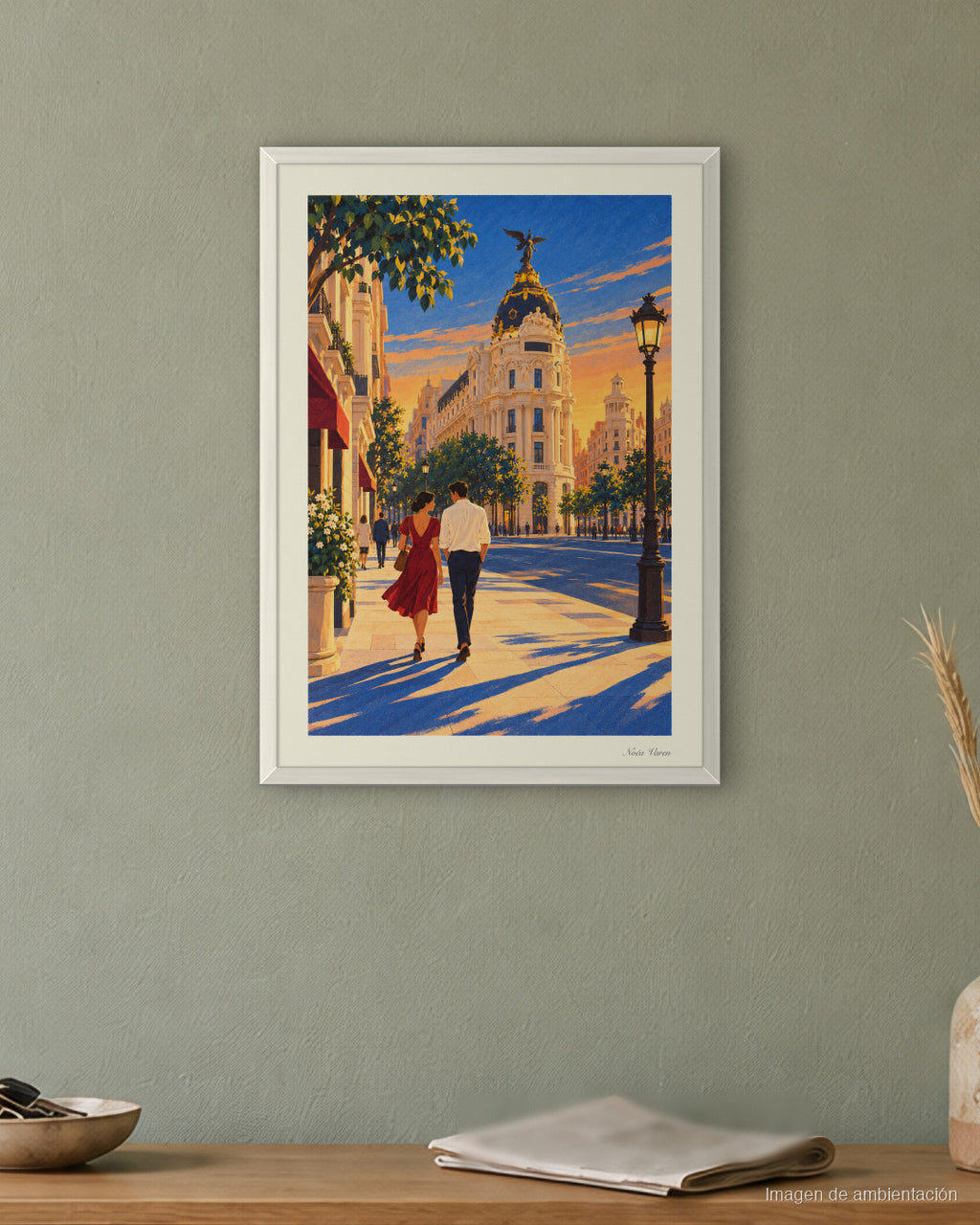 Image d’ambiance · Gran Vía, l’heure dorée
