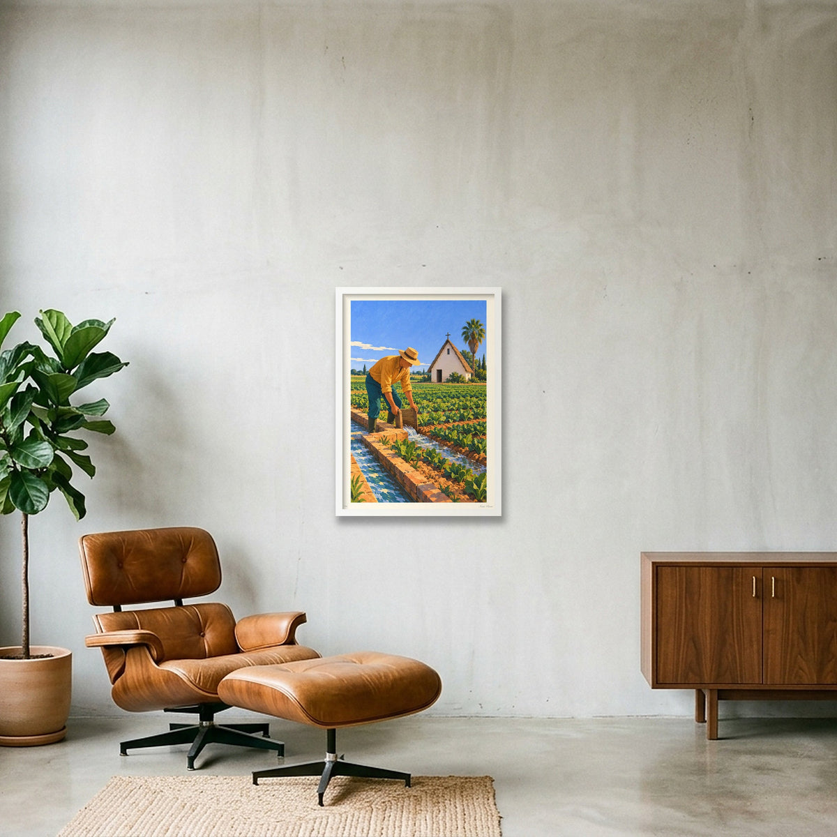 L’aigua de l’Horta · A2 · White frame