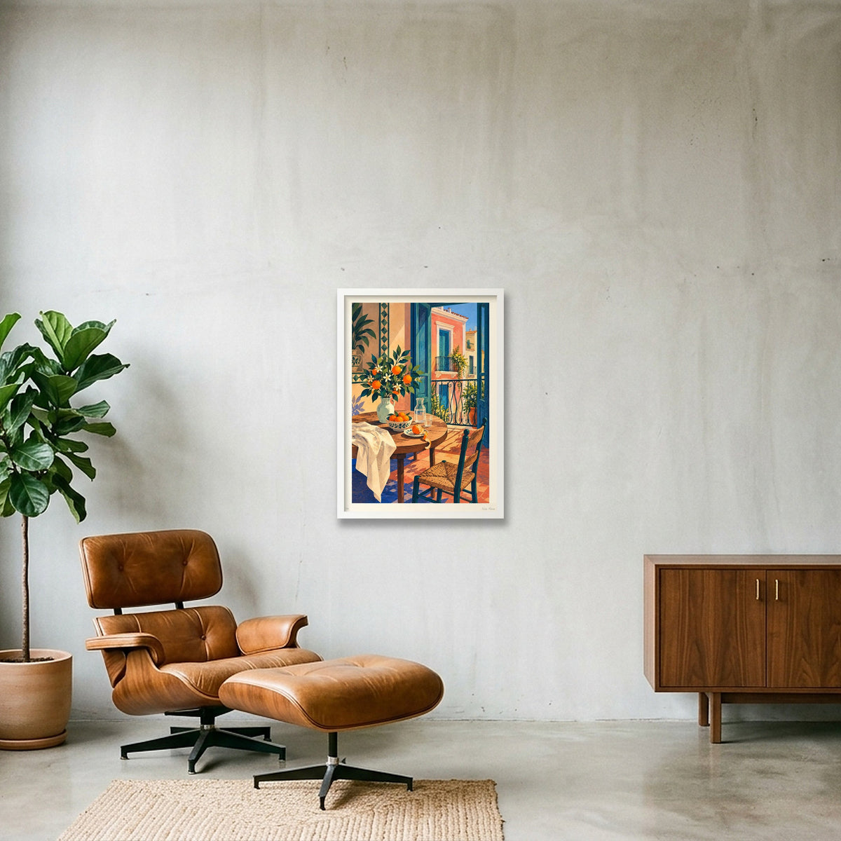 Les taronges de casa · A2 · White frame