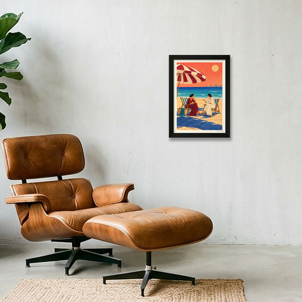 Malvarrosa, sense pressa · A4 · Black frame