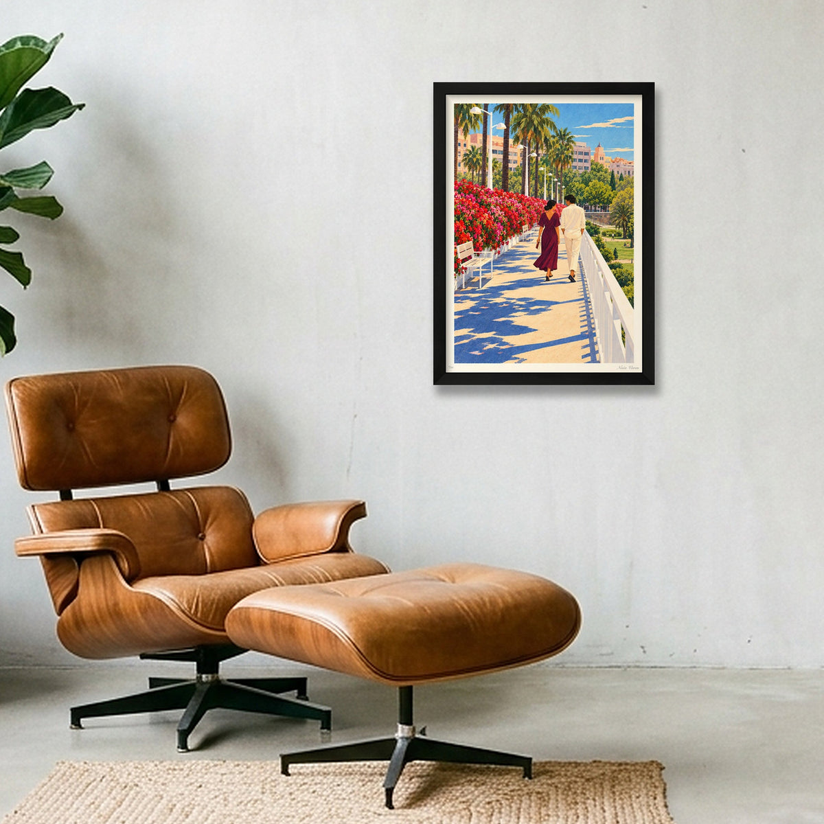 El passeig de les flors · A3 · Black frame