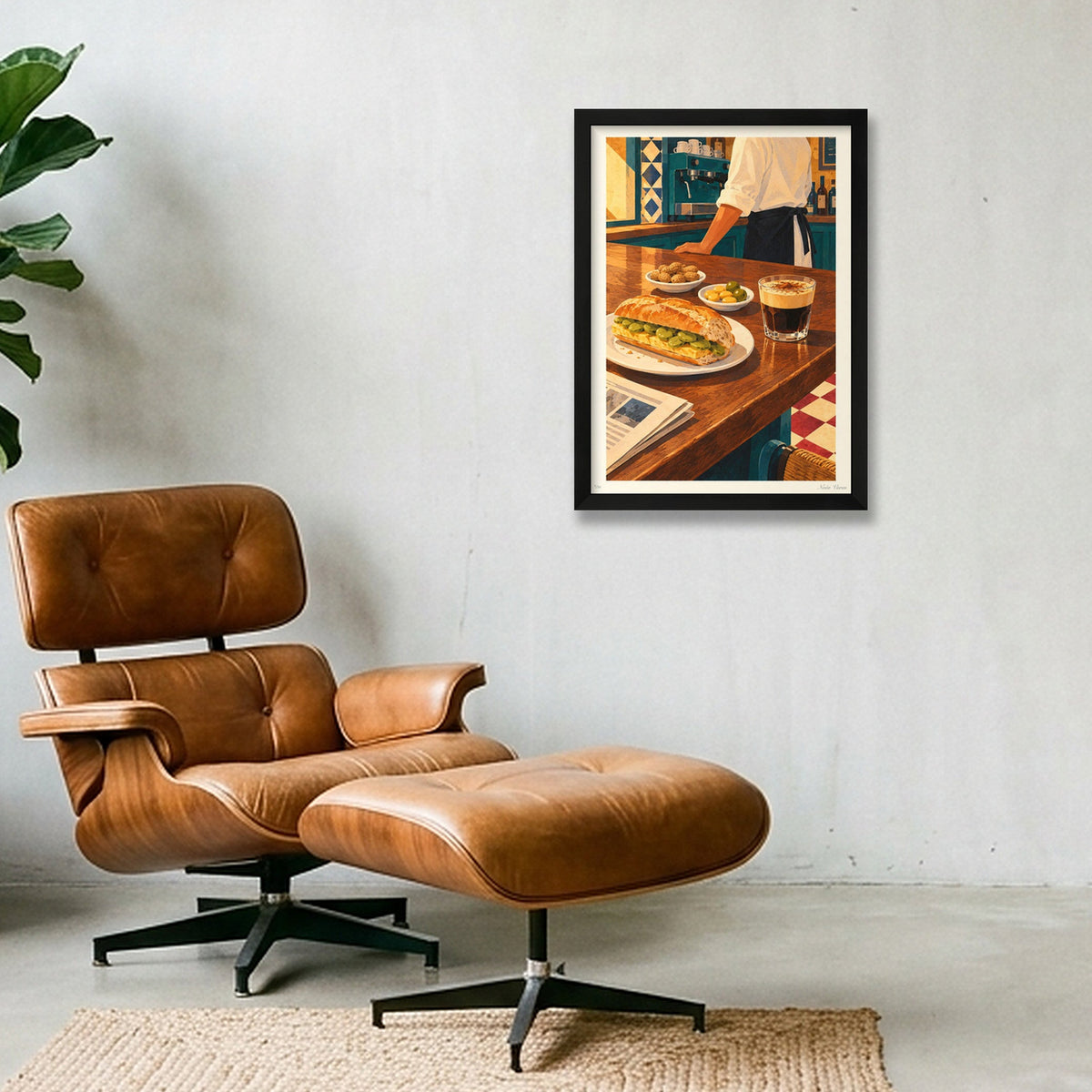 L’hora de l’esmorzar · A3 · Black frame